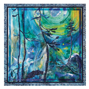 Silk Scarf "May you be guided by the radiant energy of your soul"