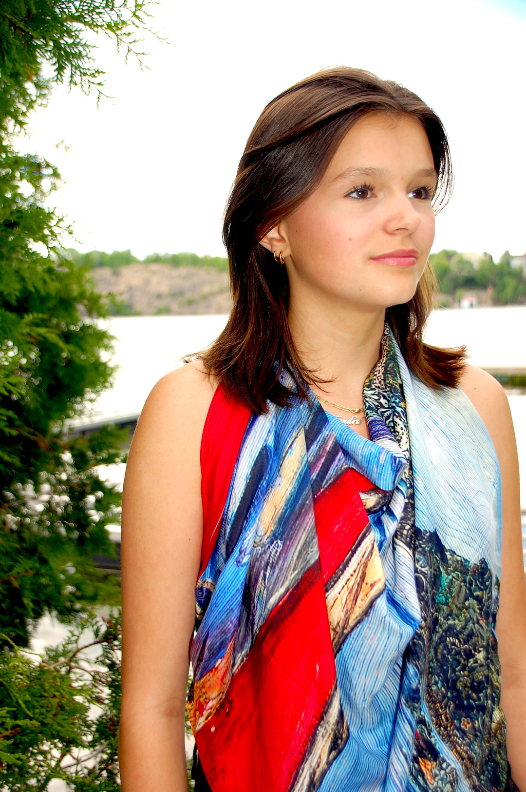 Canoe Silk Scarf - "May You" Collection